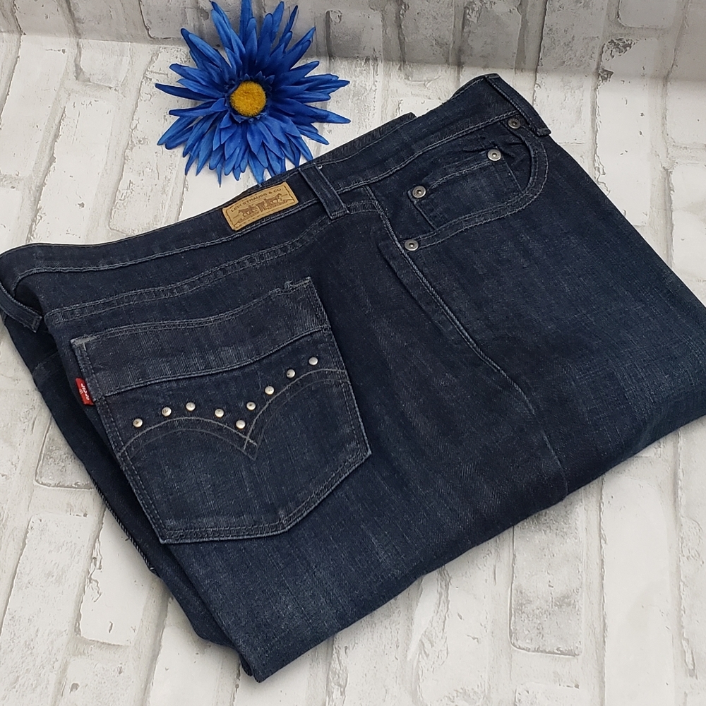 Levi's 515 Bootcut Jeans Studded Pockets Jeans, Size 16